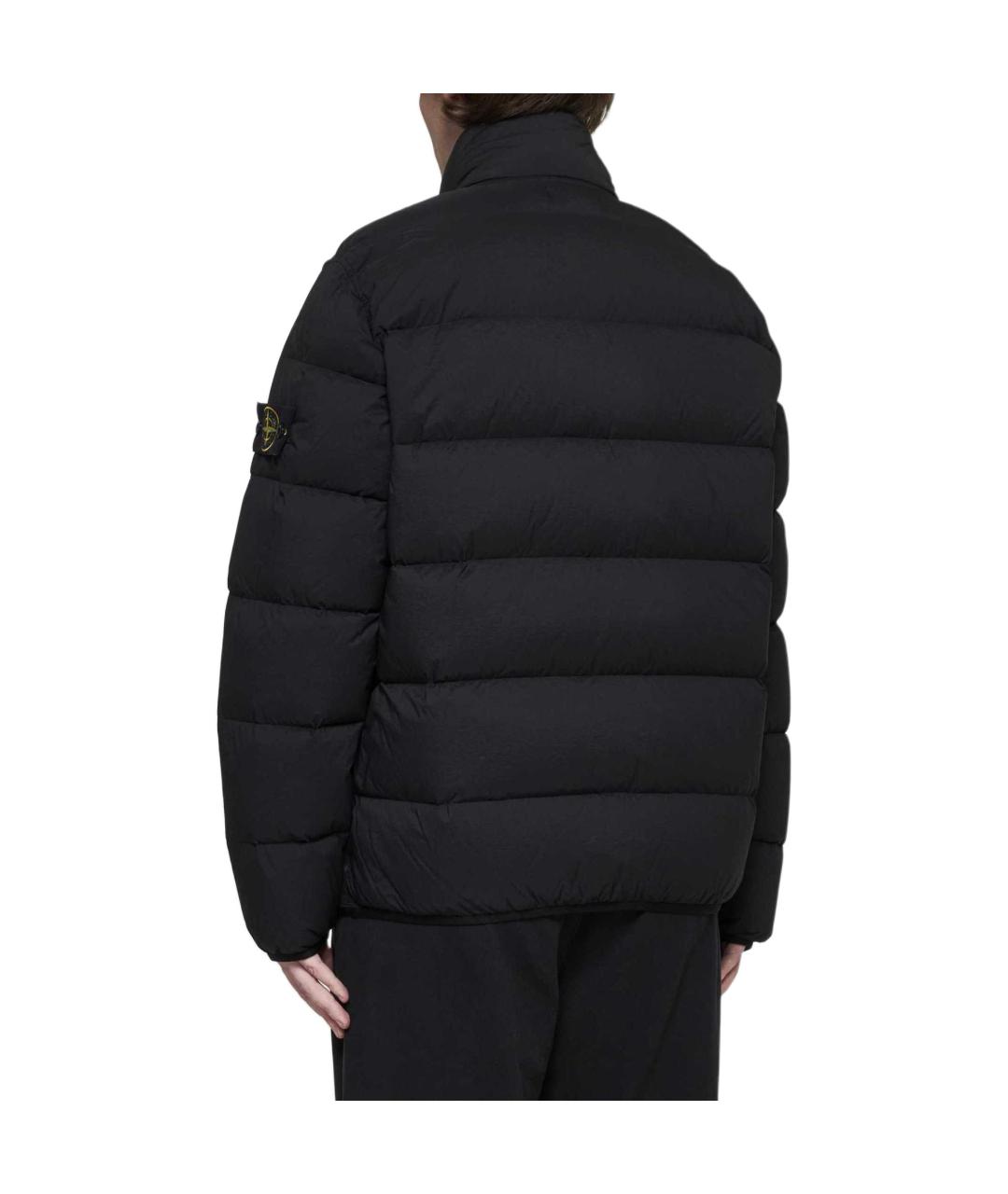 STONE ISLAND Черный пуховик, фото 4