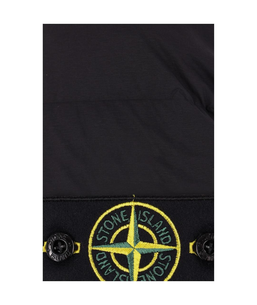 STONE ISLAND Черный пуховик, фото 6