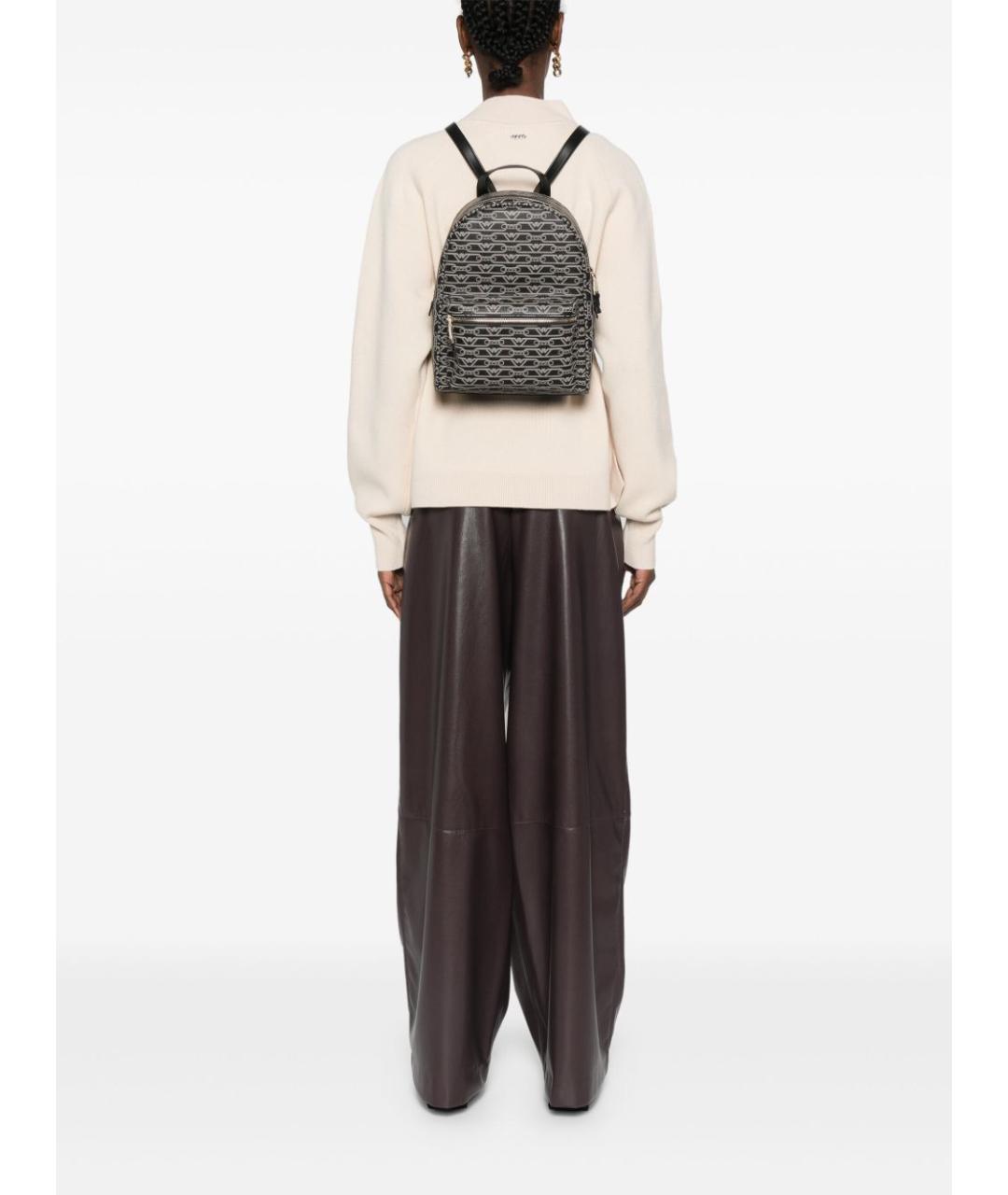 EMPORIO ARMANI Черный рюкзак, фото 4