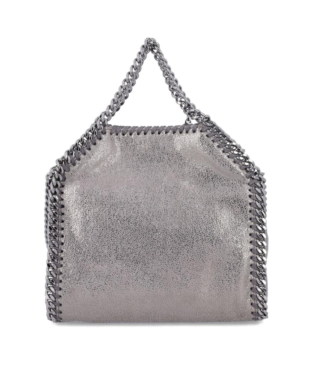 STELLA MCCARTNEY Серебряная сумка тоут из искусственной кожи, фото 3