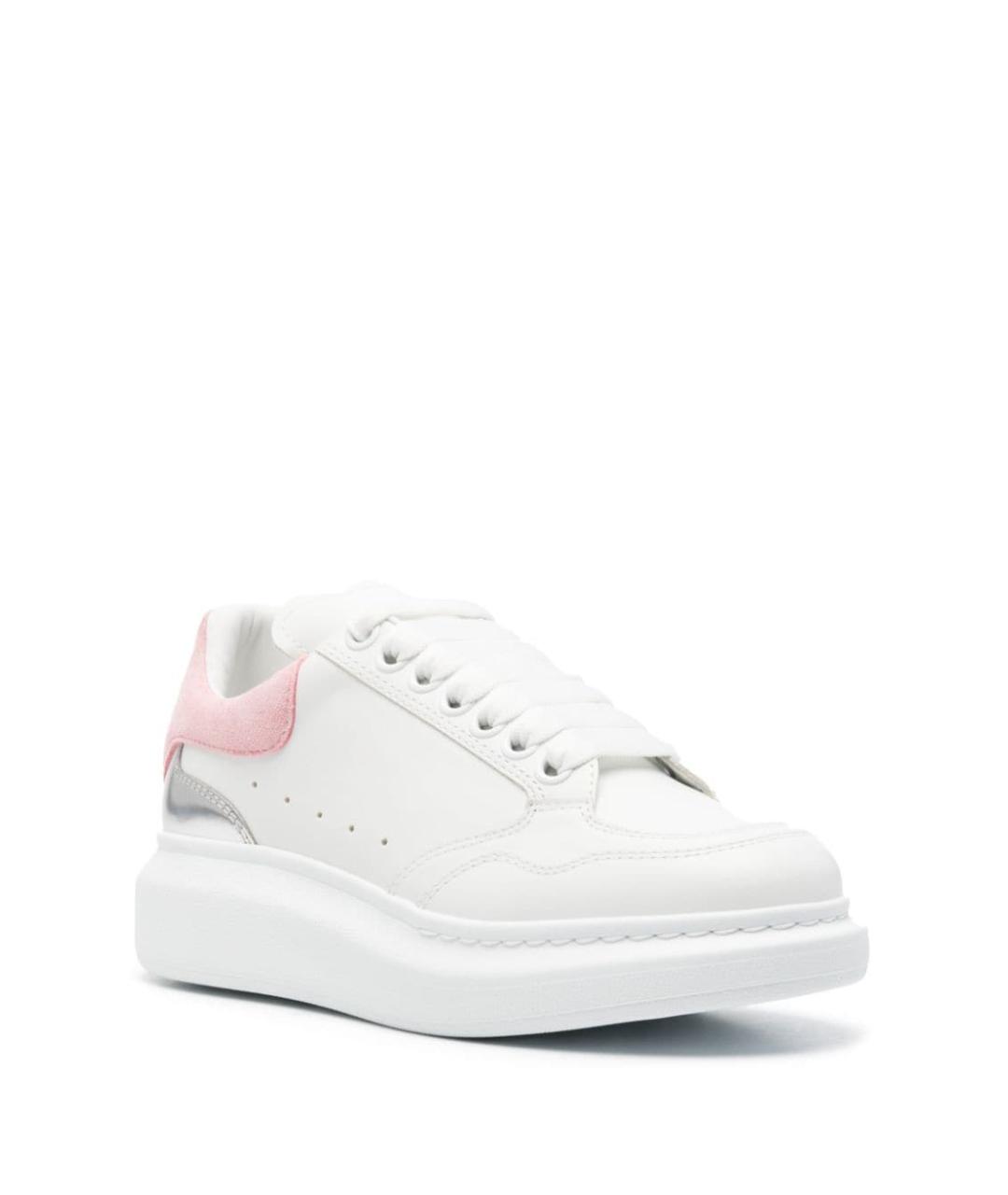 ALEXANDER MCQUEEN Белые кожаные кеды, фото 3