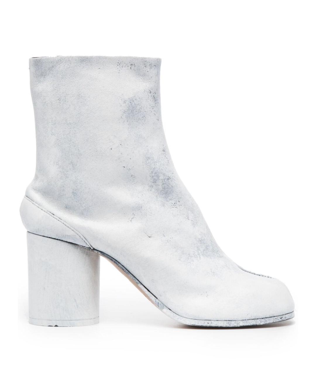 MAISON MARGIELA Белые кожаные ботильоны, фото 1