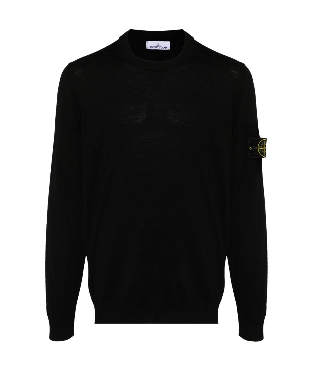 STONE ISLAND Черный джемпер / свитер, фото 1