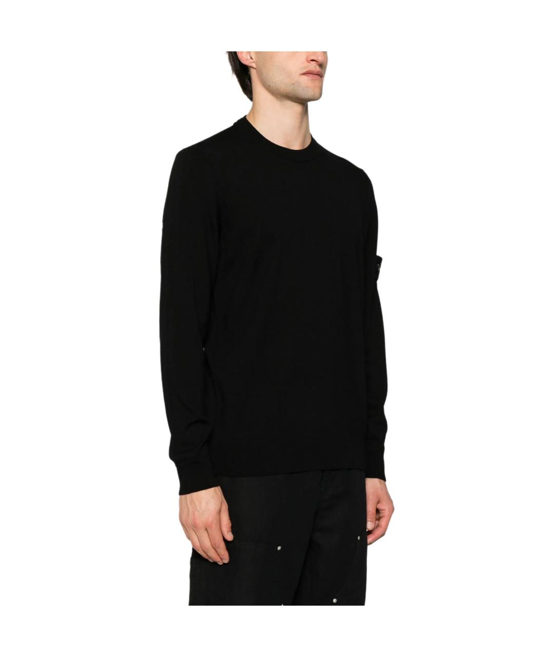 STONE ISLAND Черный джемпер / свитер, фото 5