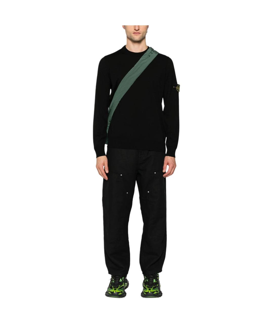 STONE ISLAND Черный джемпер / свитер, фото 3