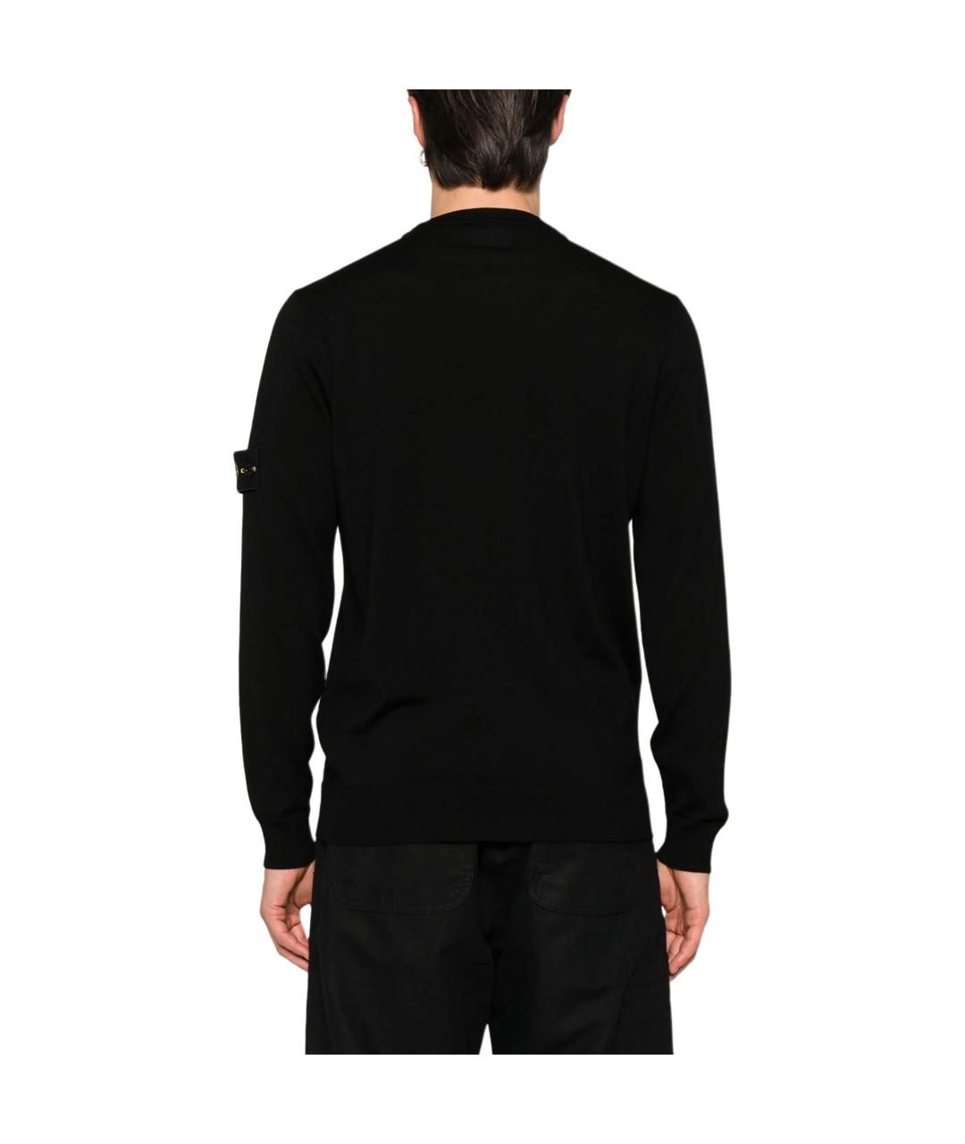 STONE ISLAND Черный джемпер / свитер, фото 4