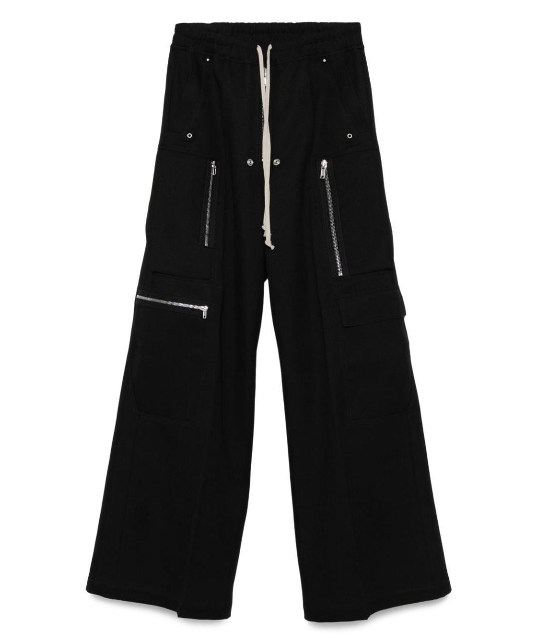 RICK OWENS Черные прямые брюки, фото 1