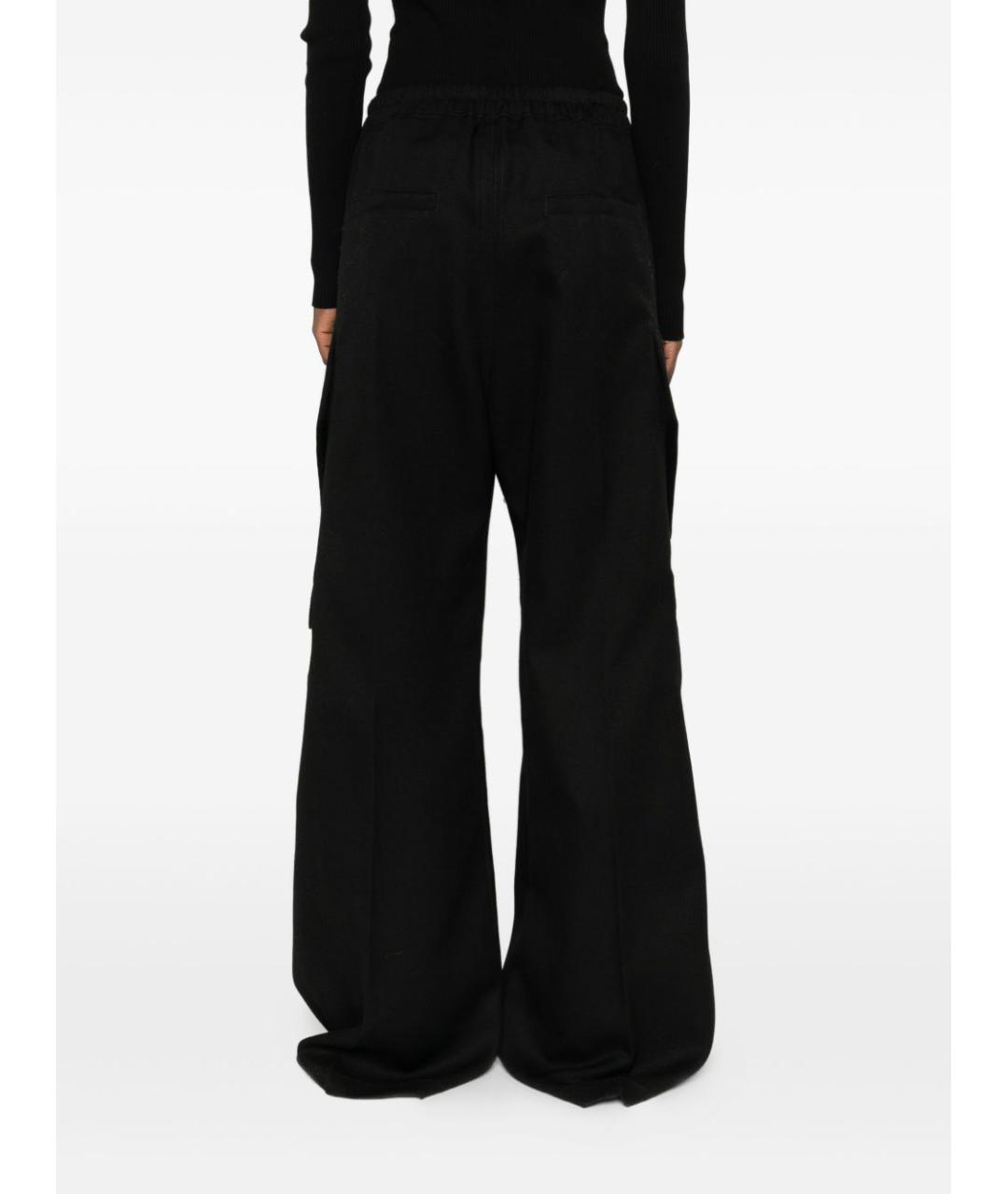 RICK OWENS Черные прямые брюки, фото 2