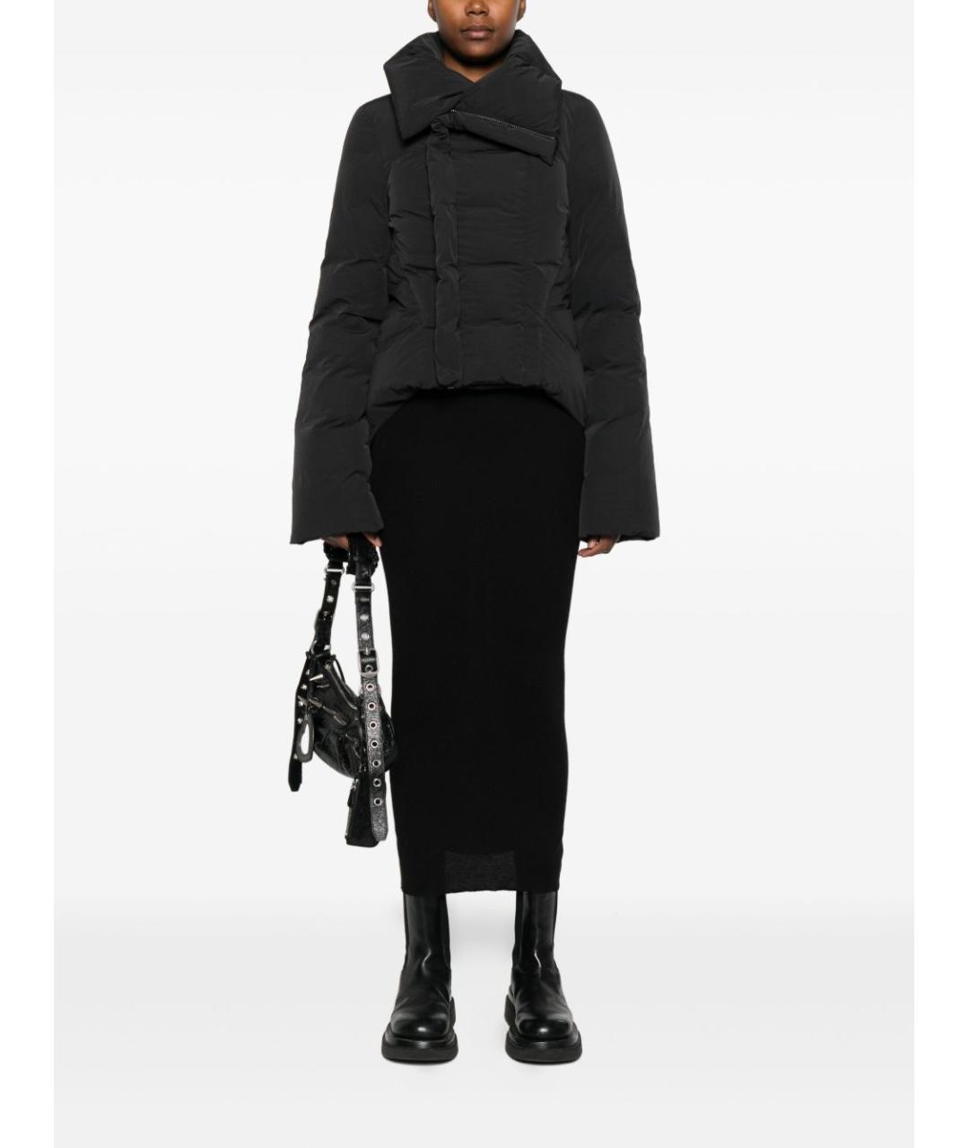 RICK OWENS Черное пальто, фото 5