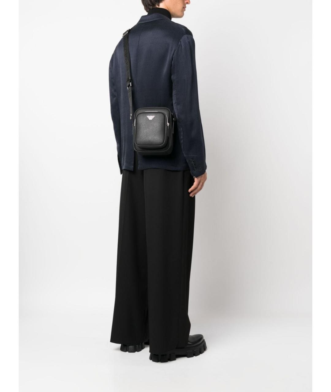 EMPORIO ARMANI Черная сумка на плечо, фото 4