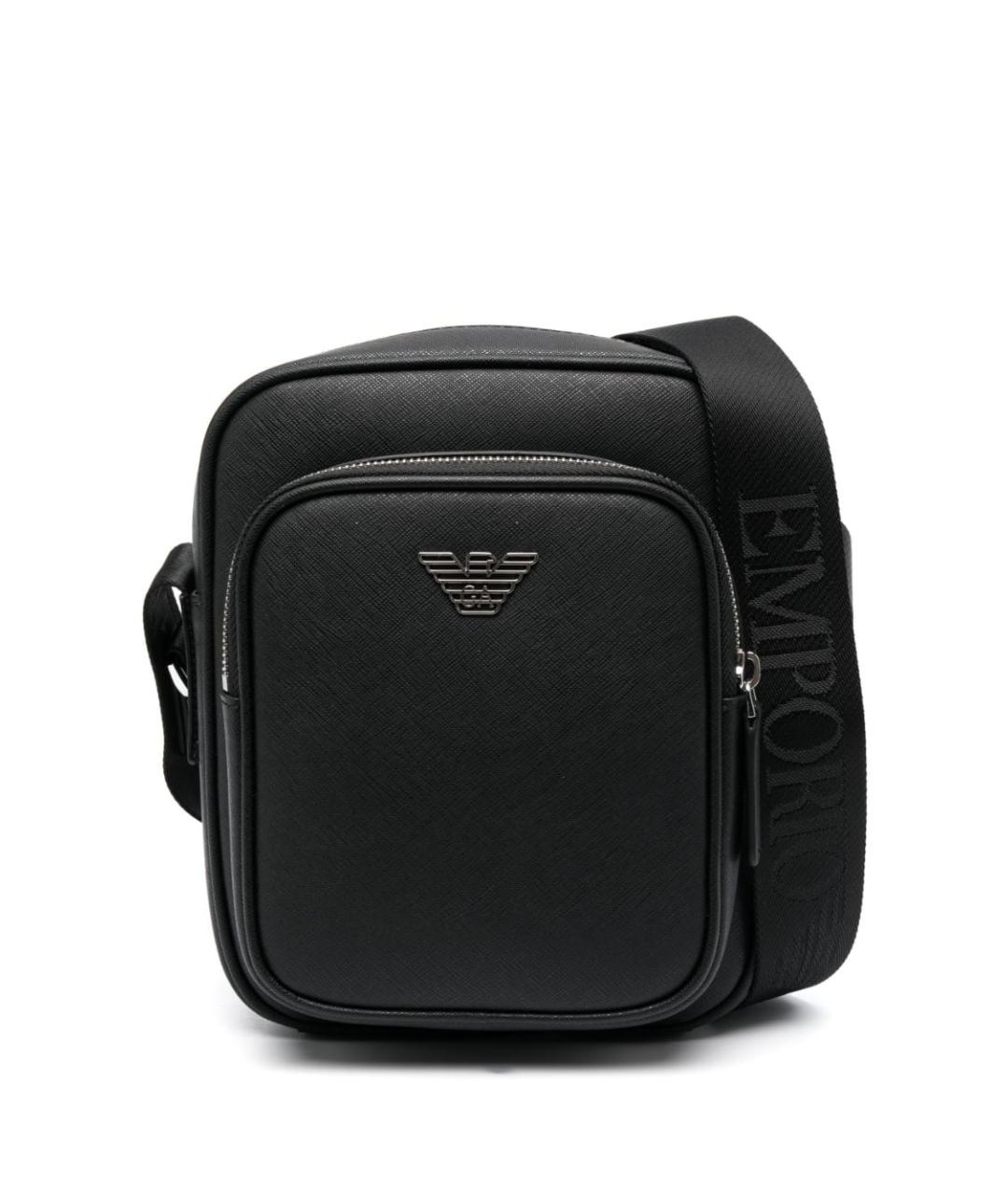 EMPORIO ARMANI Черная сумка на плечо, фото 1