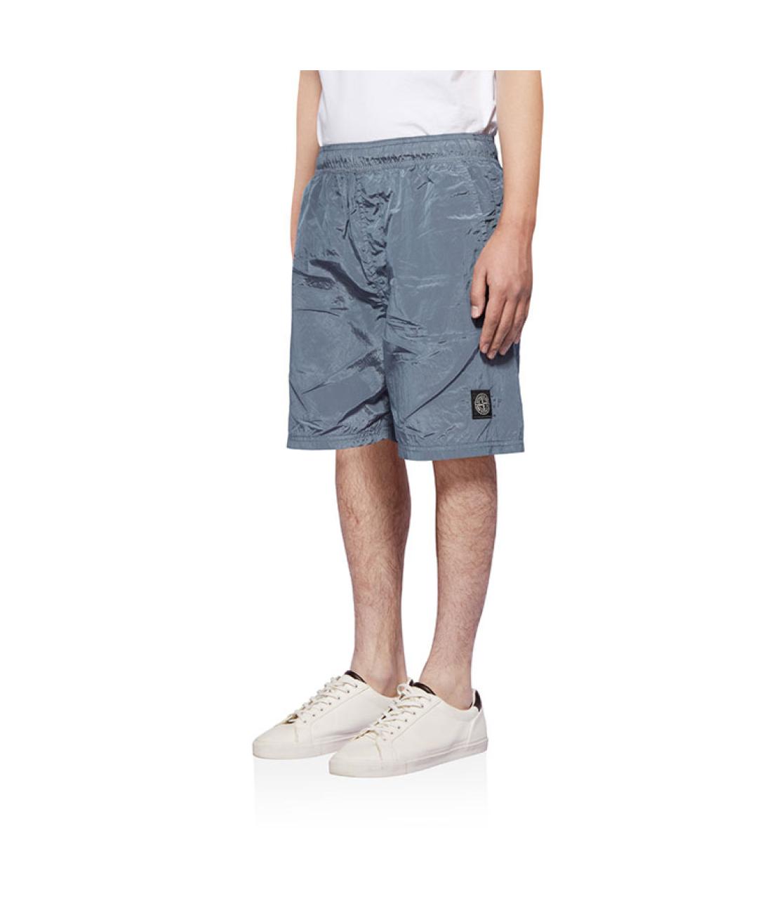 STONE ISLAND Голубые шорты, фото 5