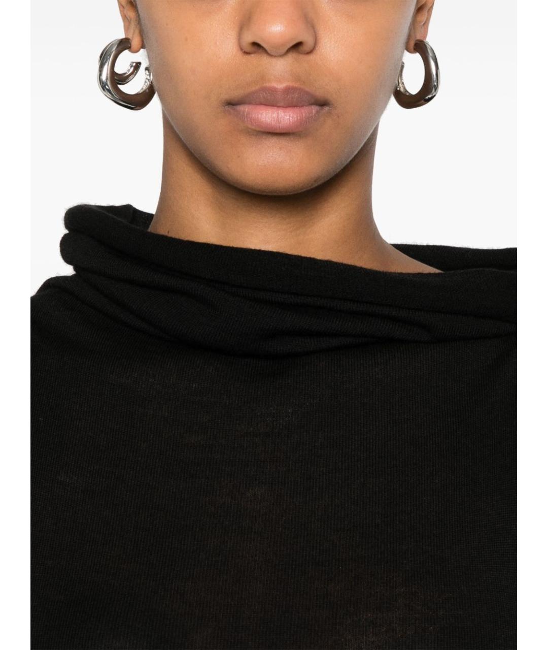 RICK OWENS Черное шерстяное платье, фото 2