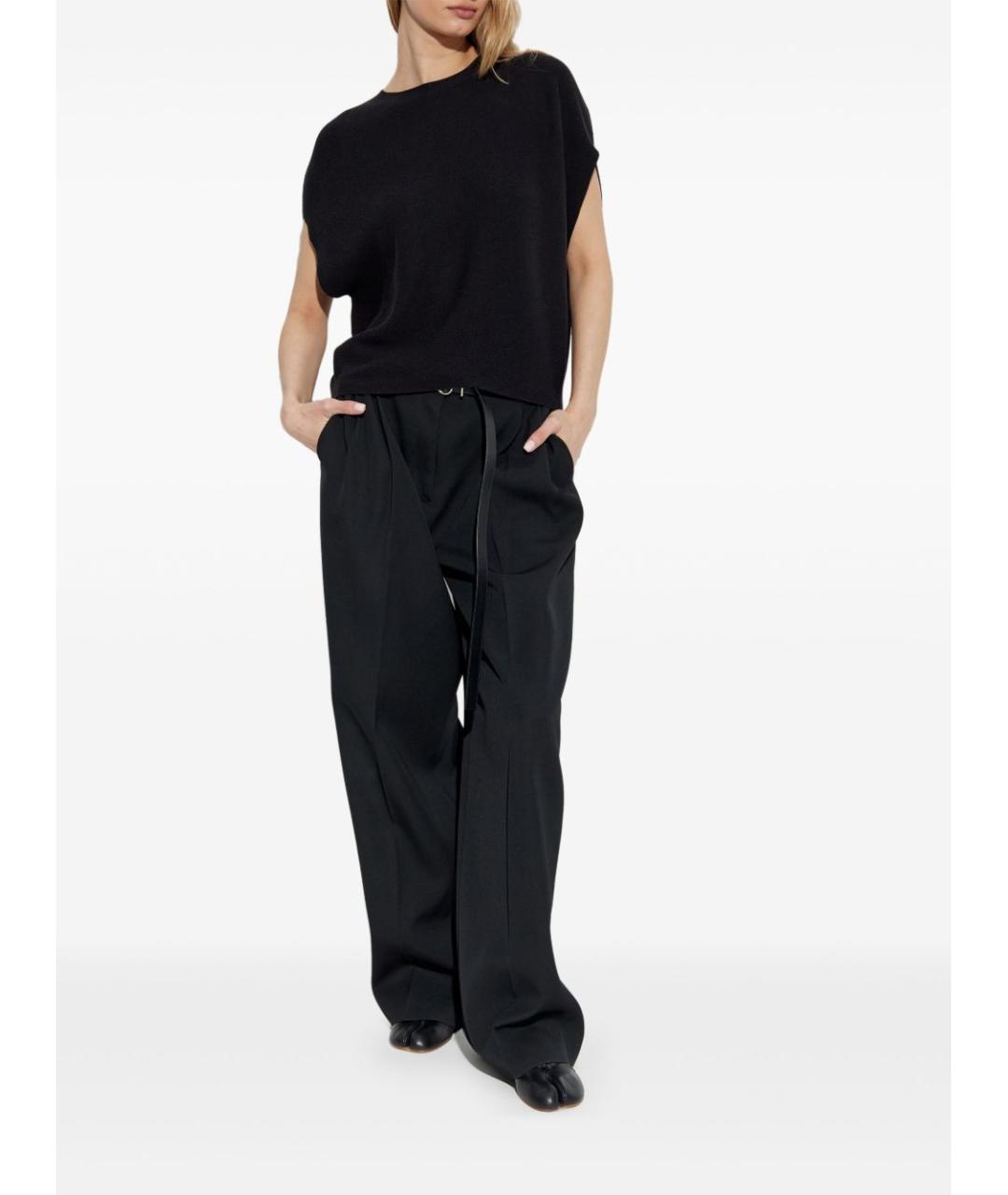 EMPORIO ARMANI Черный хлопковый джемпер / свитер, фото 3