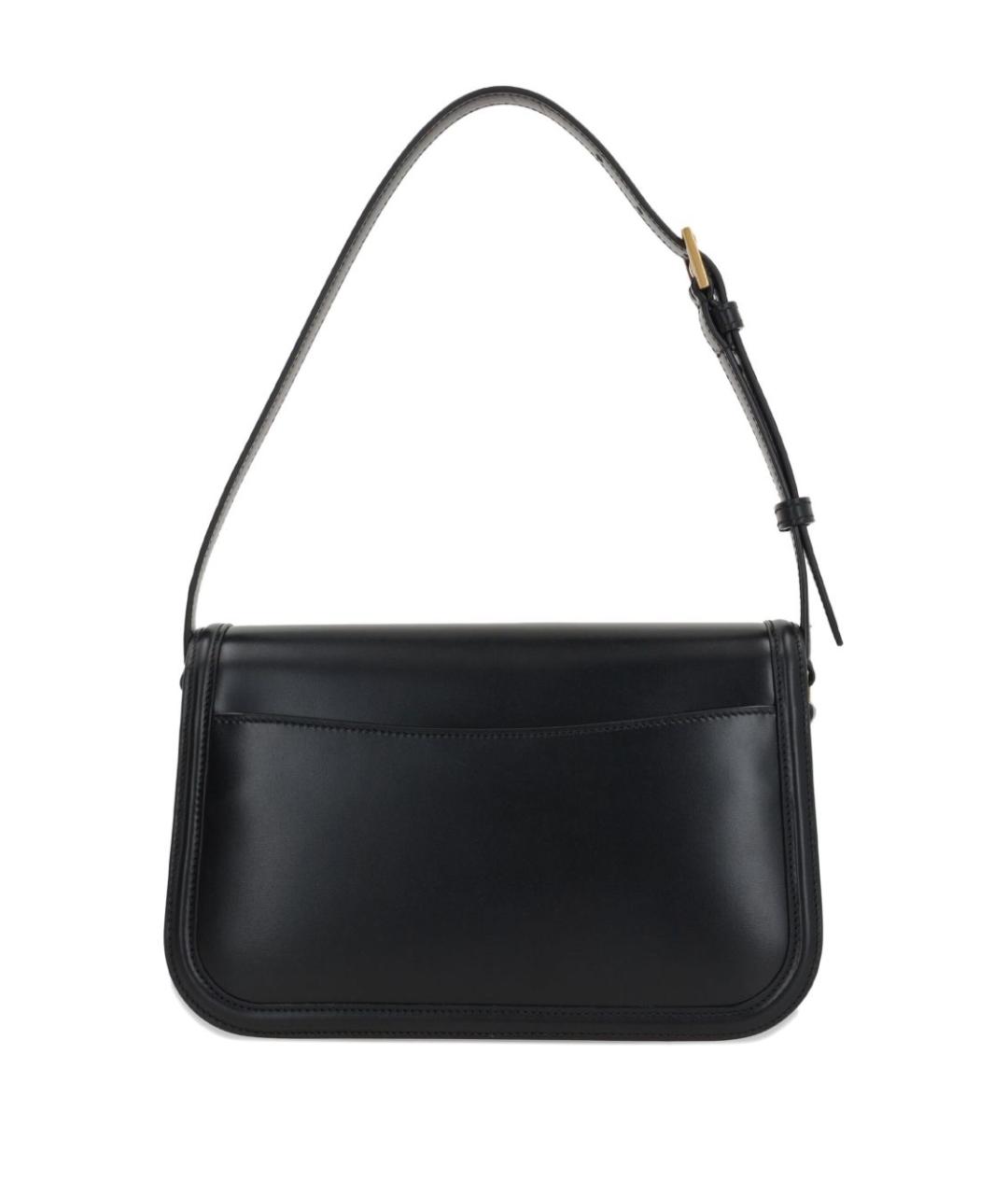 SAINT LAURENT Черная кожаная сумка через плечо, фото 2