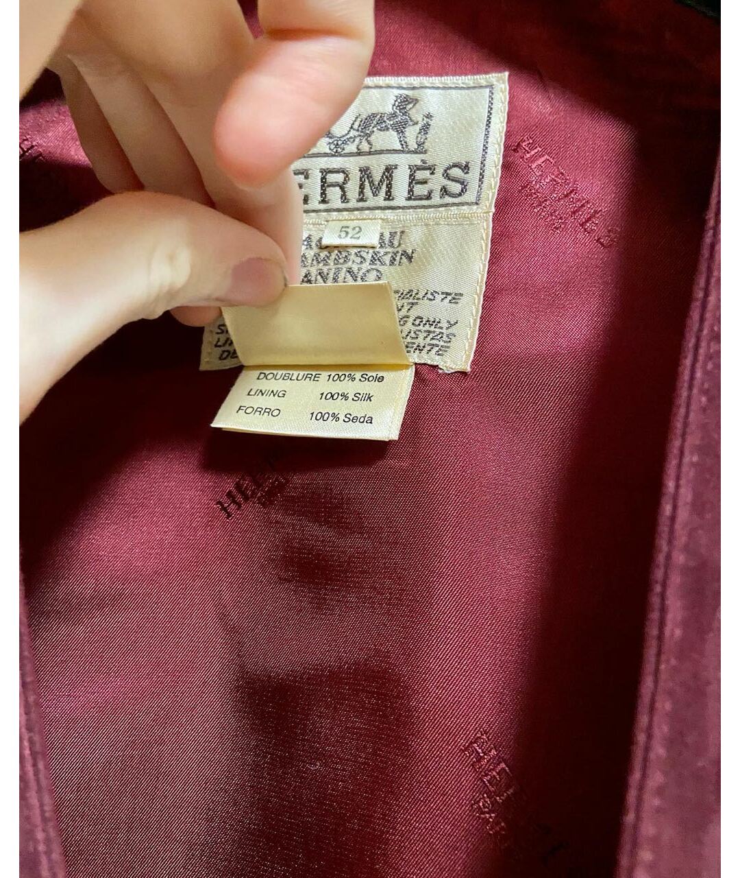 HERMES PRE-OWNED Красный шелковый пиджак, фото 5