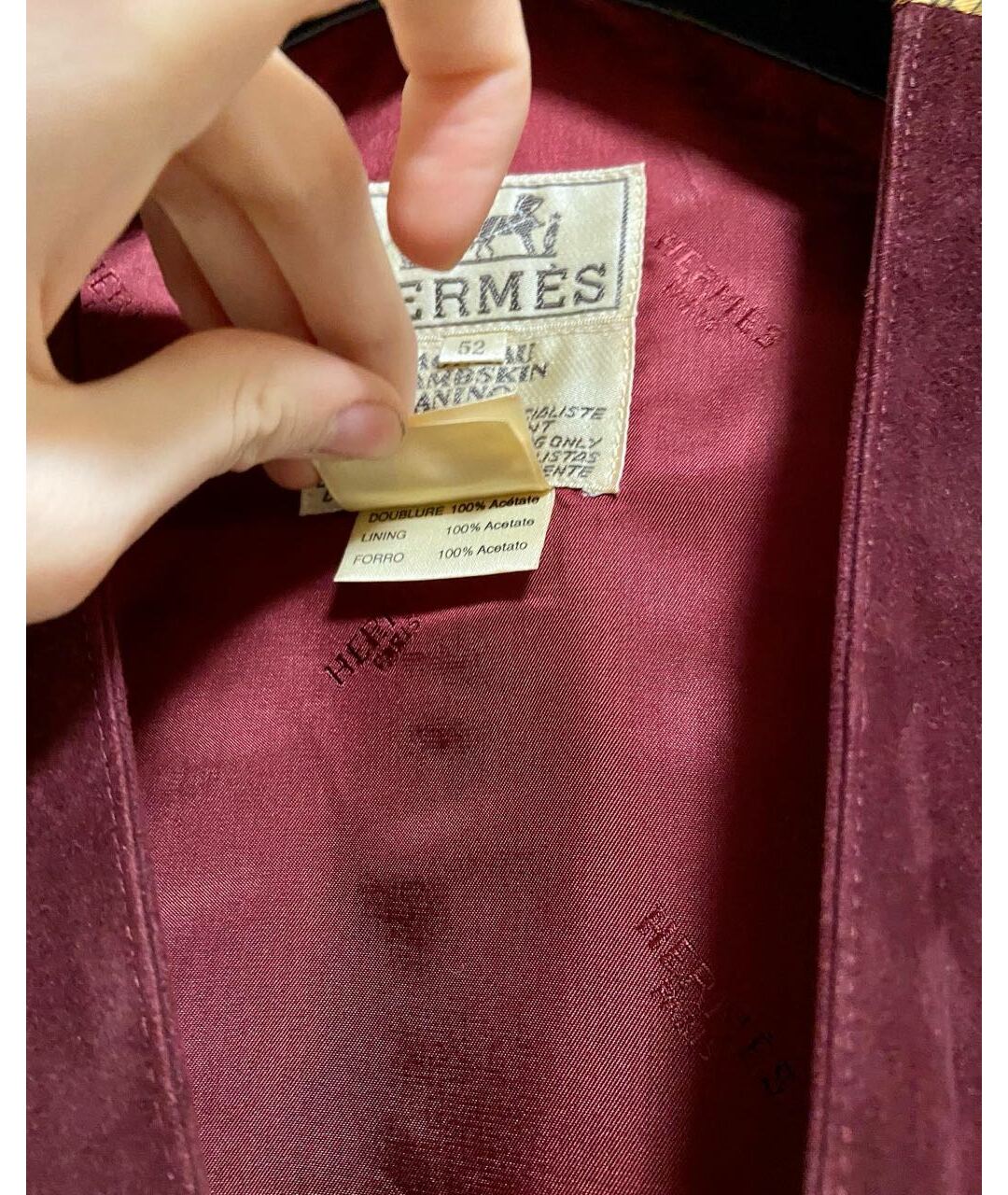 HERMES PRE-OWNED Красный шелковый пиджак, фото 6