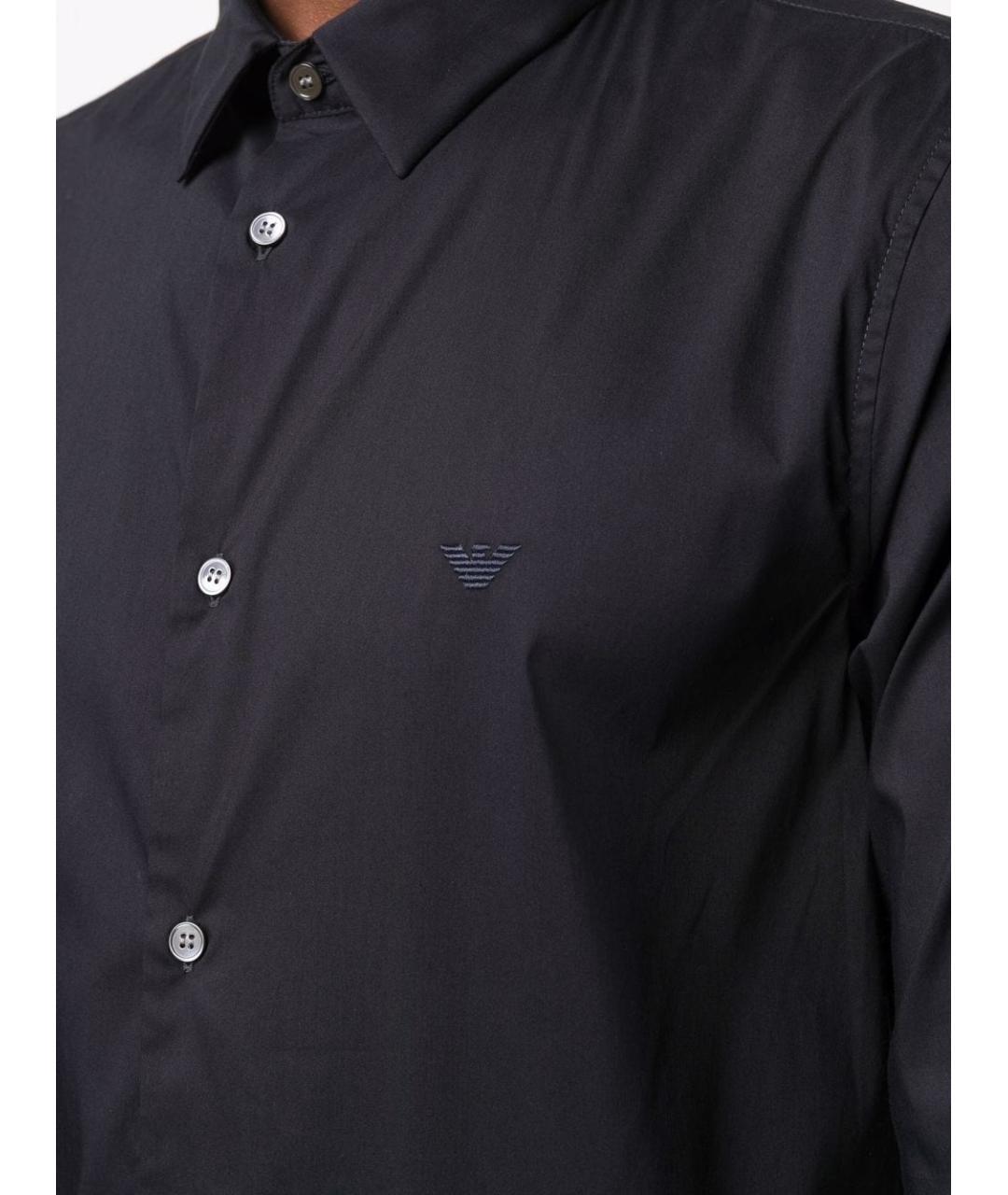 EMPORIO ARMANI Темно-синяя кэжуал рубашка, фото 5