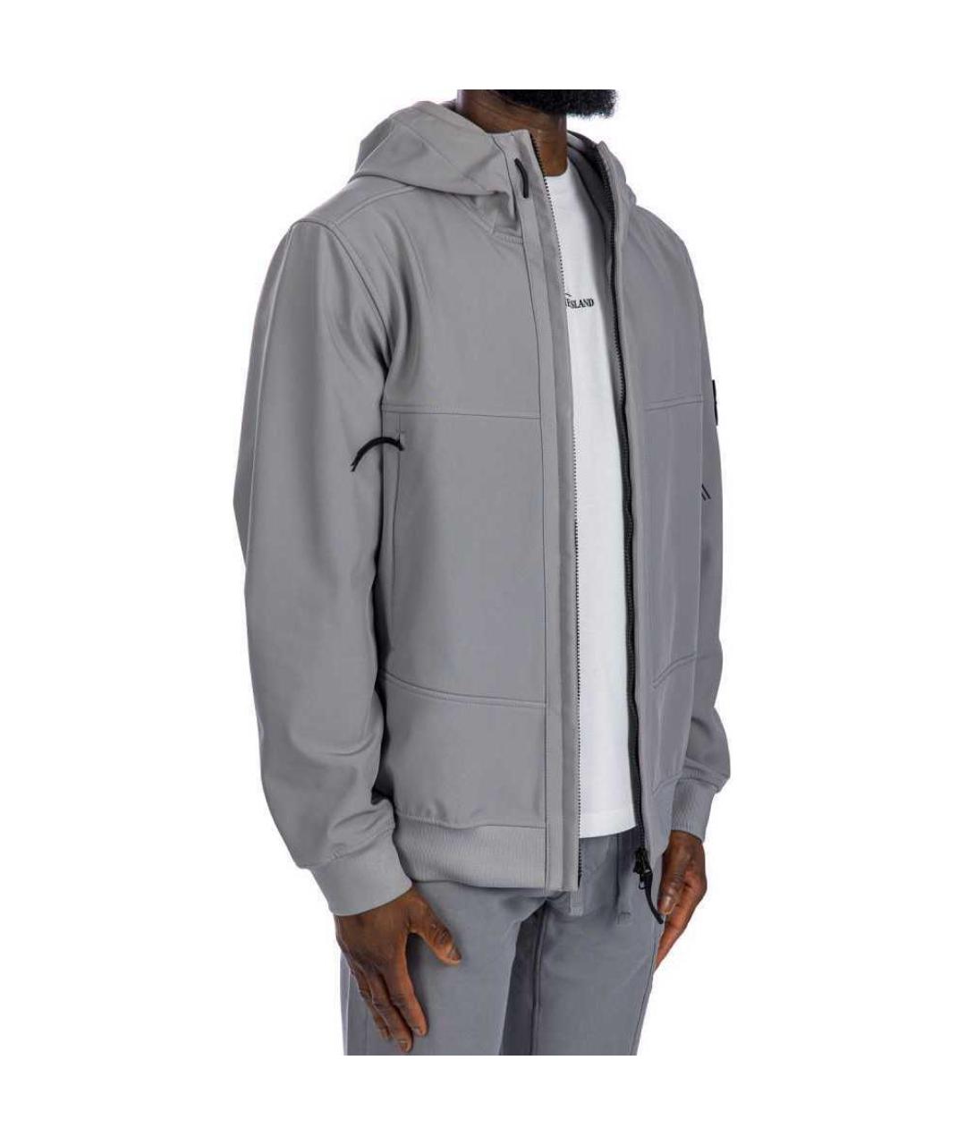 STONE ISLAND Серая куртка, фото 4