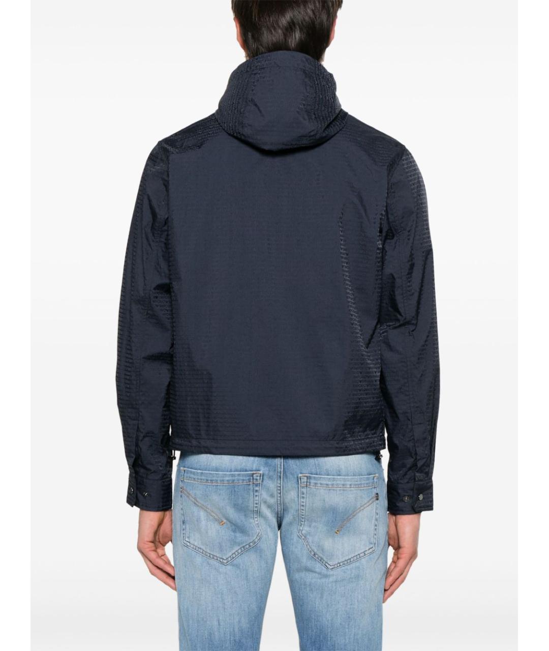 EMPORIO ARMANI Синяя полиамидовая куртка, фото 4