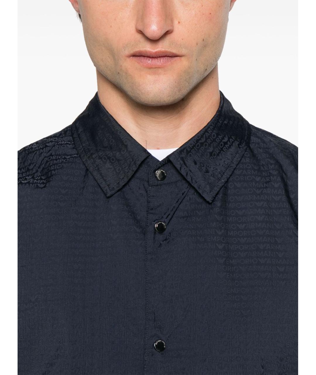 EMPORIO ARMANI Синяя полиамидовая куртка, фото 2