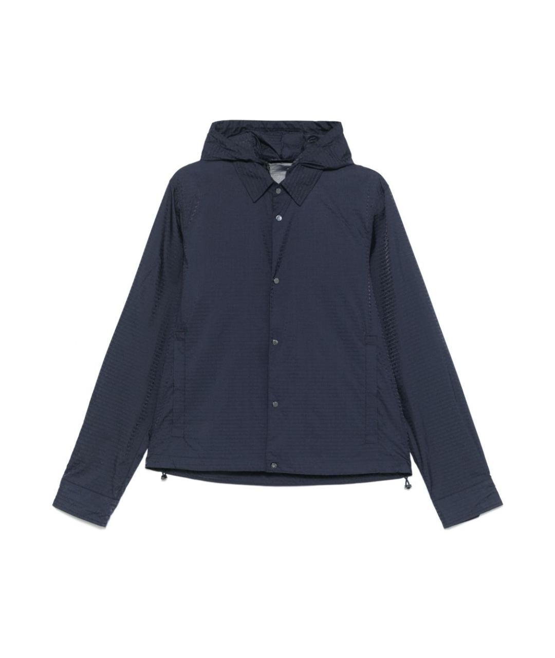 EMPORIO ARMANI Синяя полиамидовая куртка, фото 1