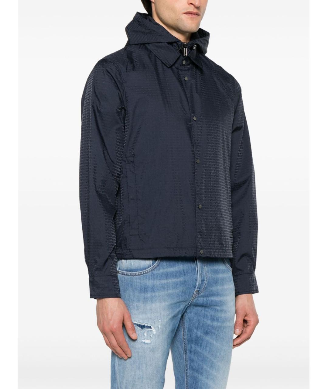 EMPORIO ARMANI Синяя полиамидовая куртка, фото 6