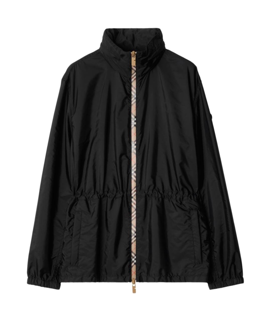 BURBERRY Черная полиамидовая куртка, фото 1