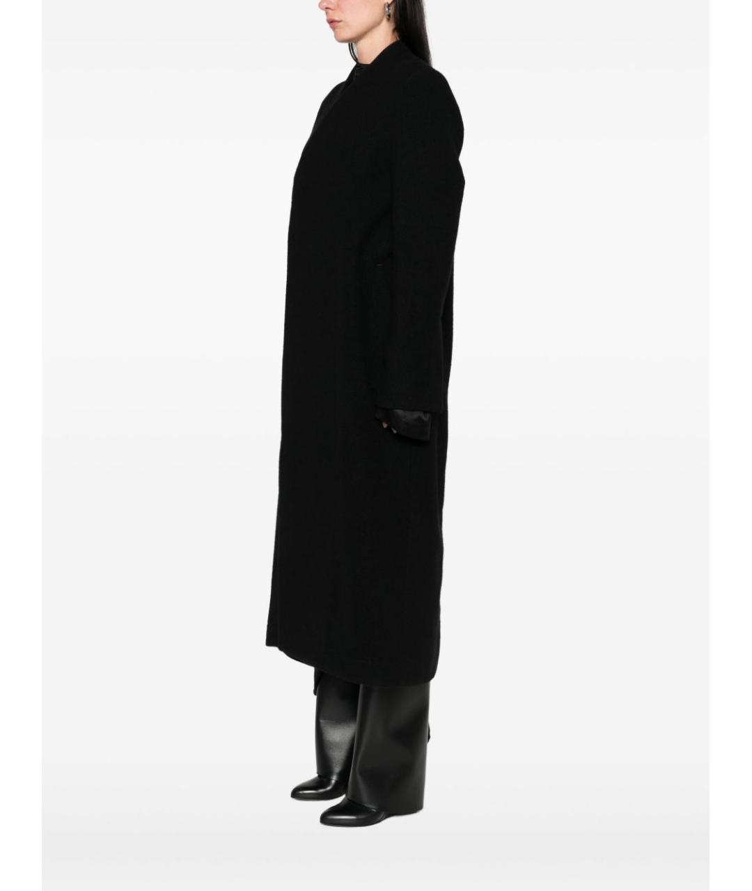 RICK OWENS Черное шерстяное пальто, фото 2