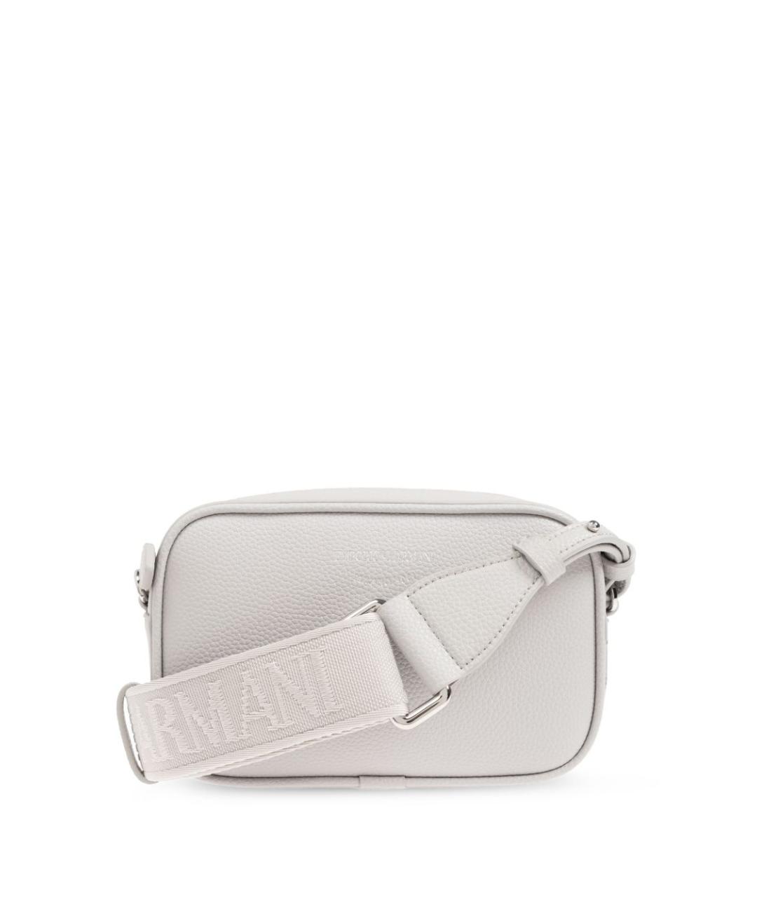 EMPORIO ARMANI Серая сумка через плечо из искусственной кожи, фото 1