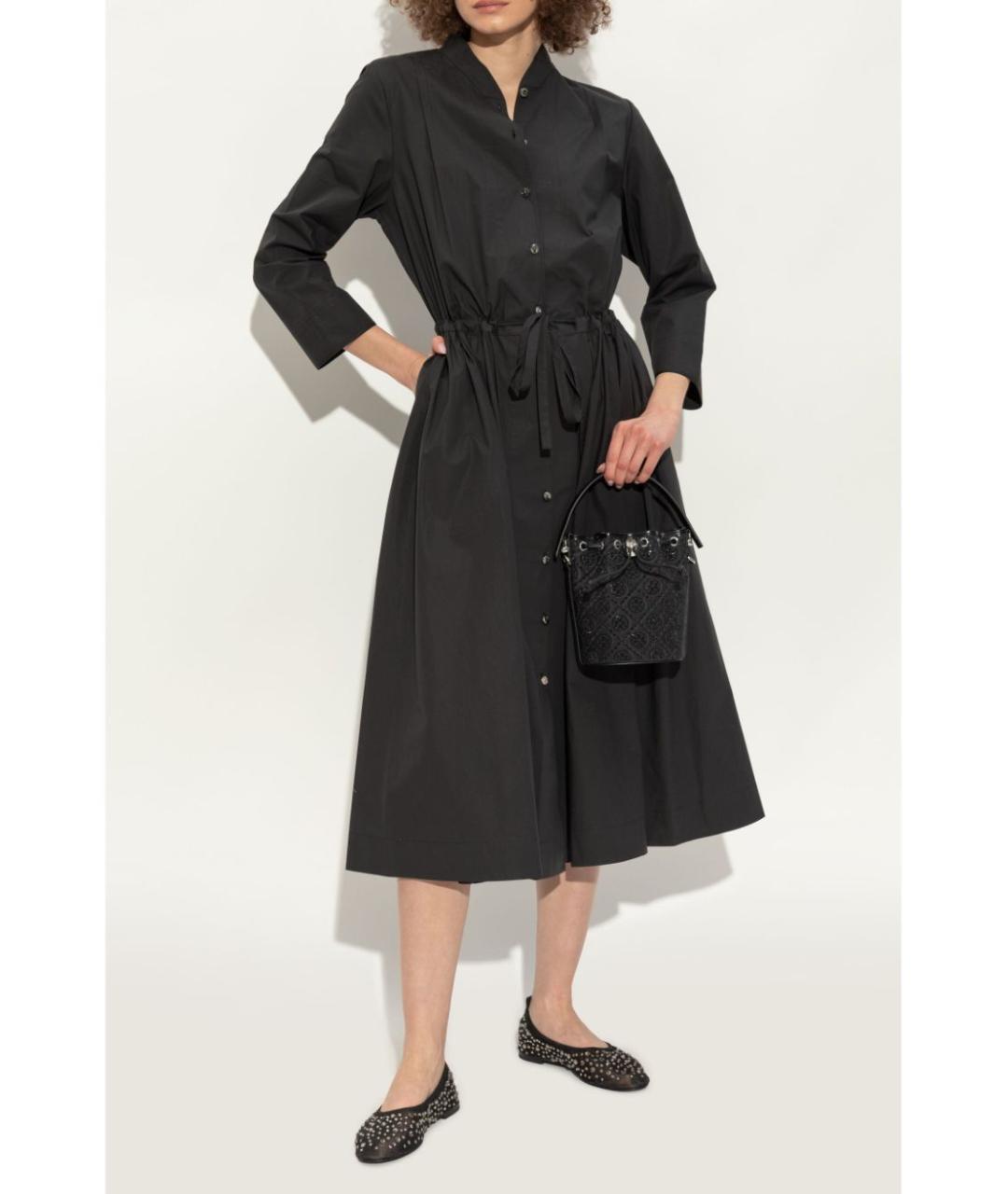 TORY BURCH Черные синтетические балетки, фото 2