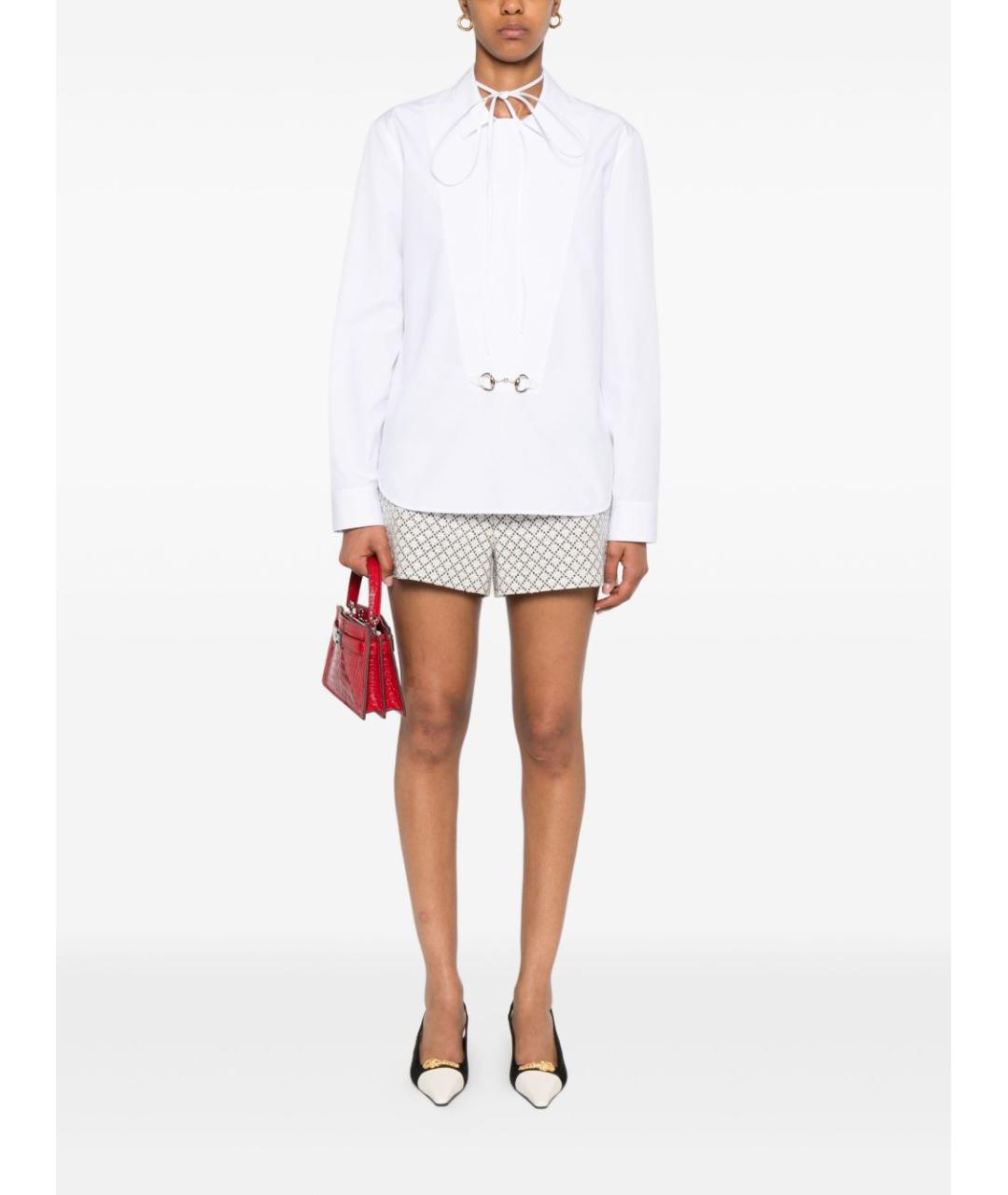 GUCCI Белая хлопковая рубашка, фото 3