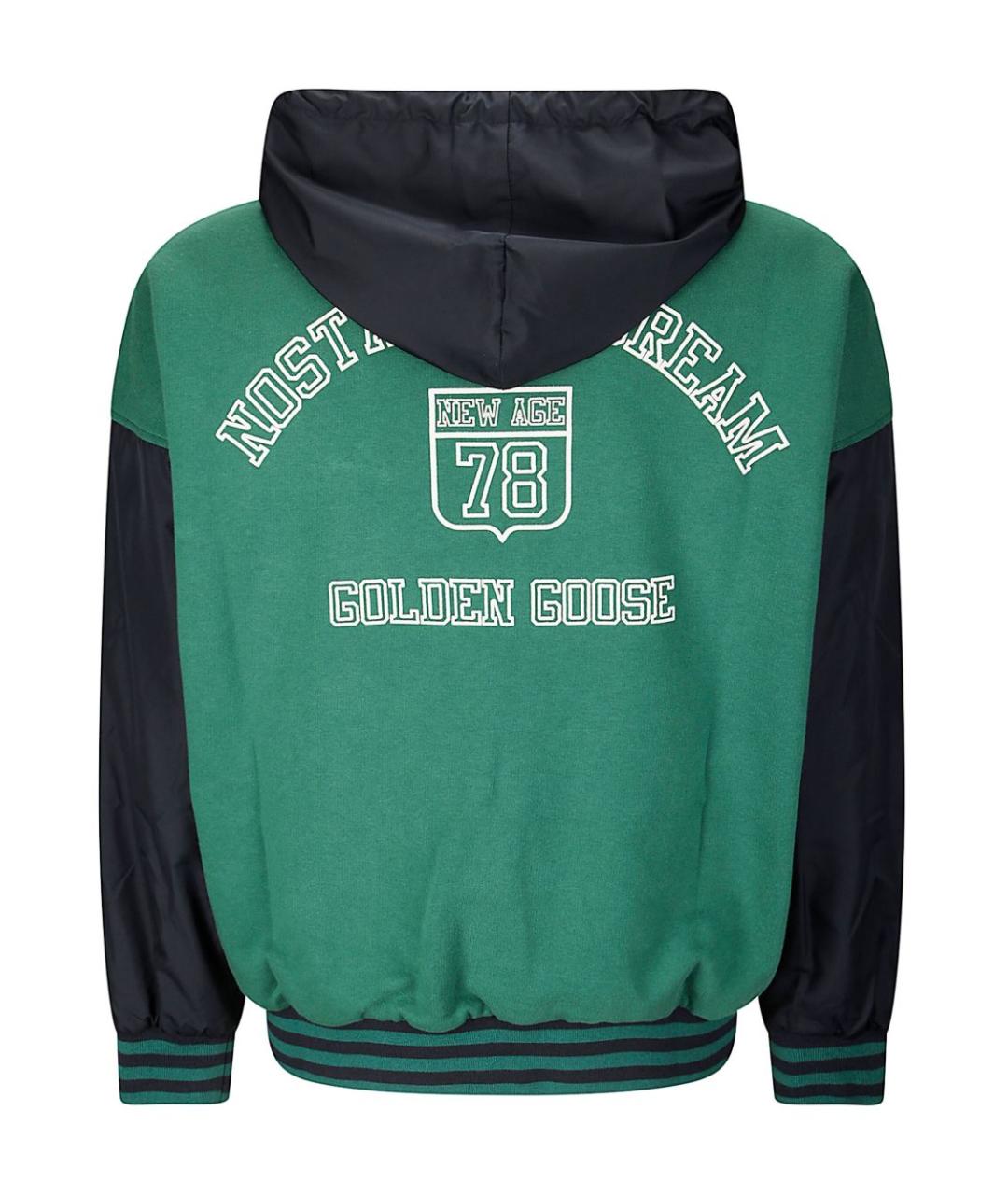 GOLDEN GOOSE DELUXE BRAND Зеленая хлопковая куртка, фото 2