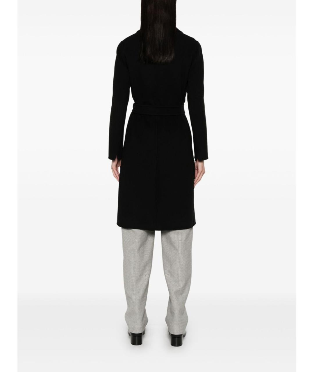 'S MAX MARA Черное шерстяное пальто, фото 4