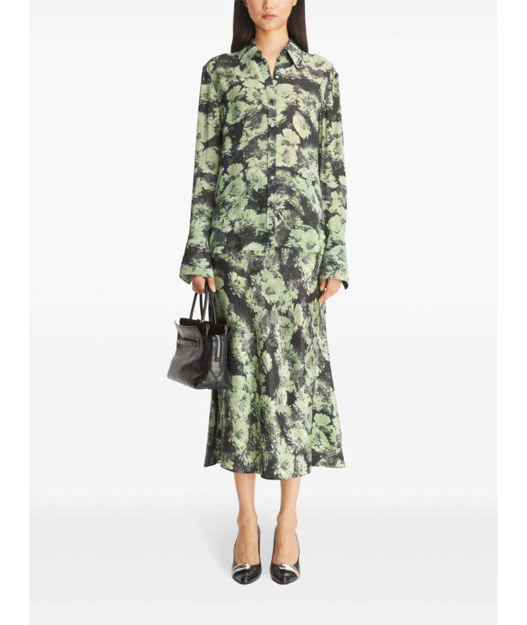 TORY BURCH Зеленая вискозная рубашка, фото 4