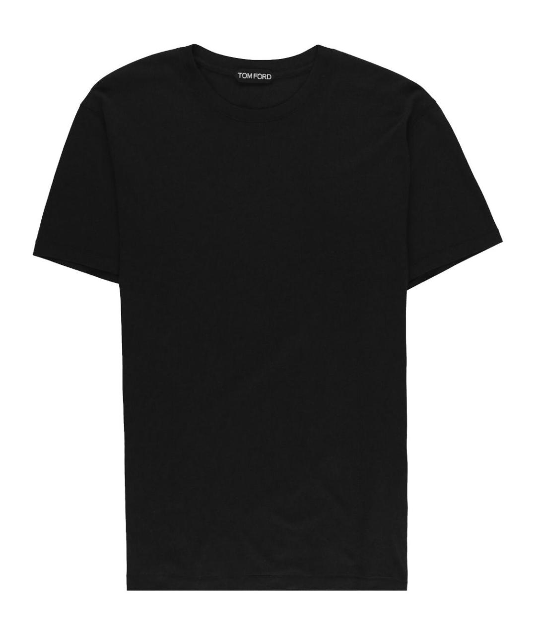 TOM FORD Черная хлопковая футболка, фото 1