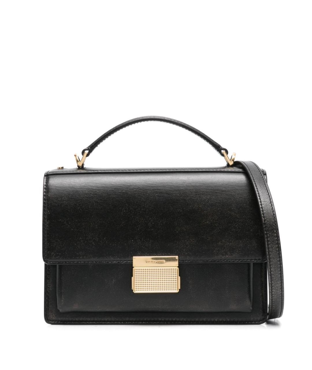 GOLDEN GOOSE DELUXE BRAND Черная кожаная сумка через плечо, фото 1