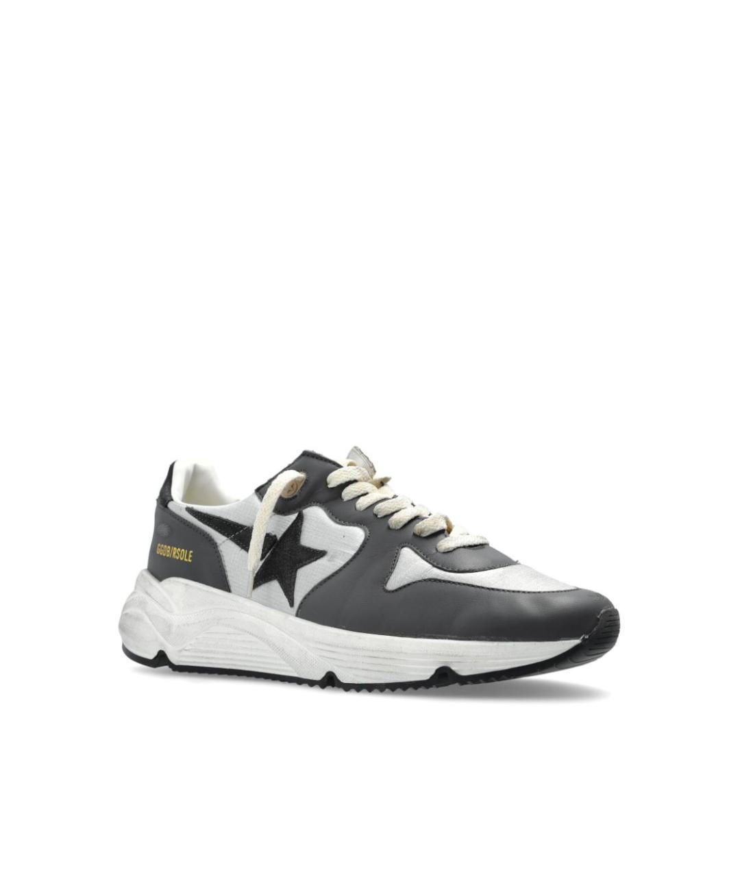GOLDEN GOOSE DELUXE BRAND Серые синтетические низкие кроссовки / кеды, фото 4