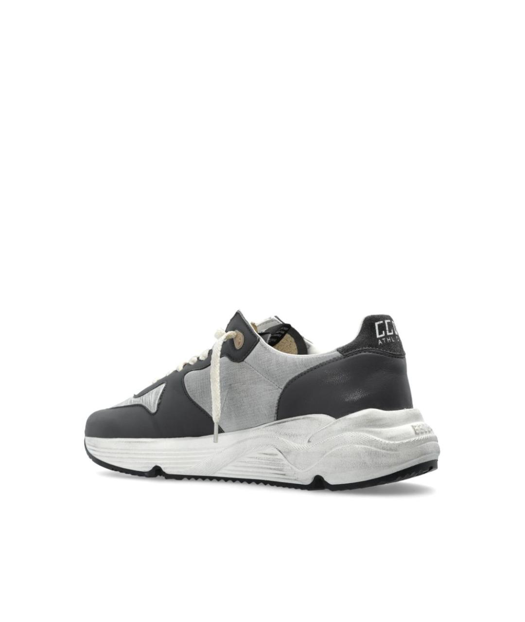 GOLDEN GOOSE DELUXE BRAND Серые синтетические низкие кроссовки / кеды, фото 5
