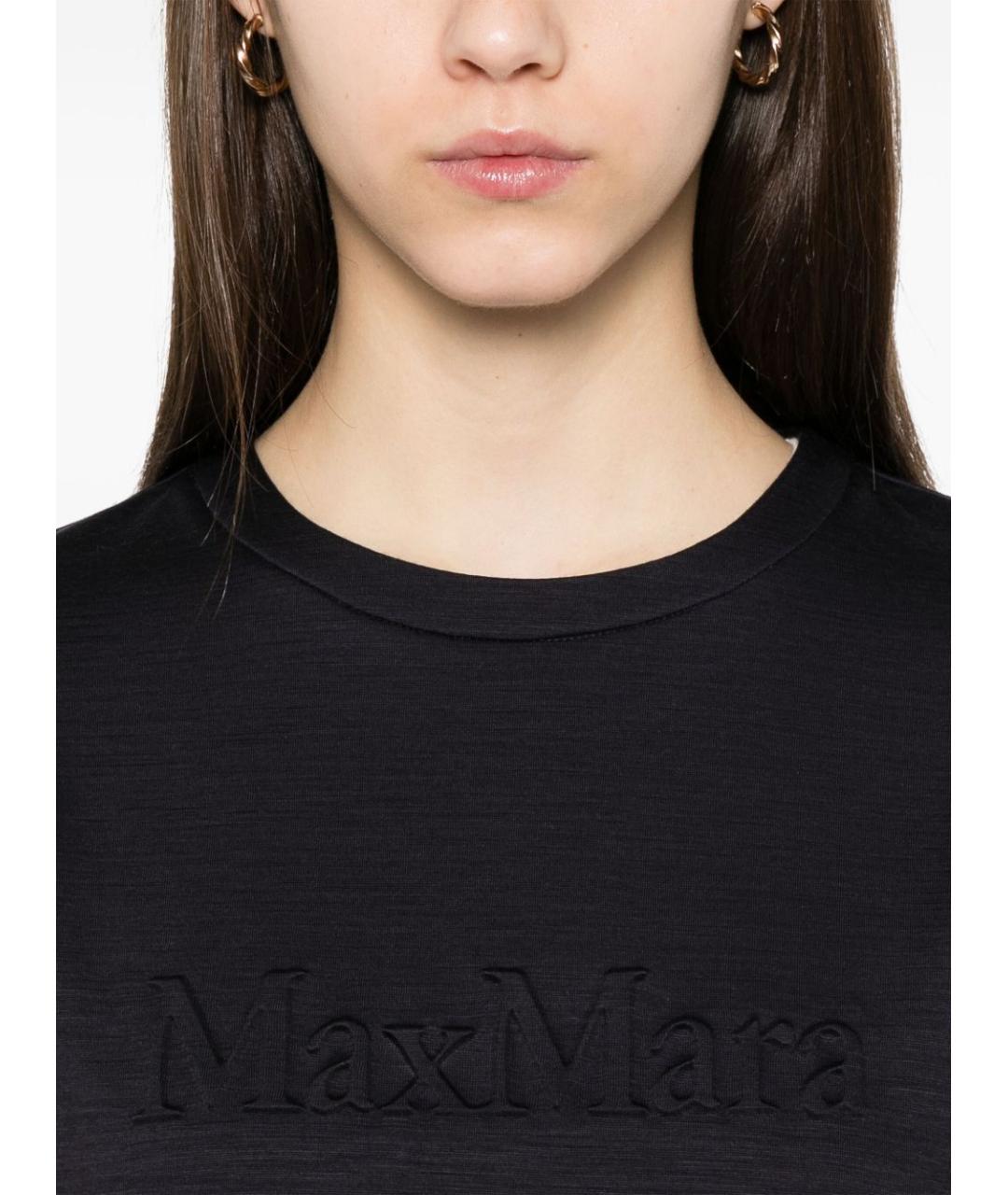 MAX MARA Синяя футболка, фото 5