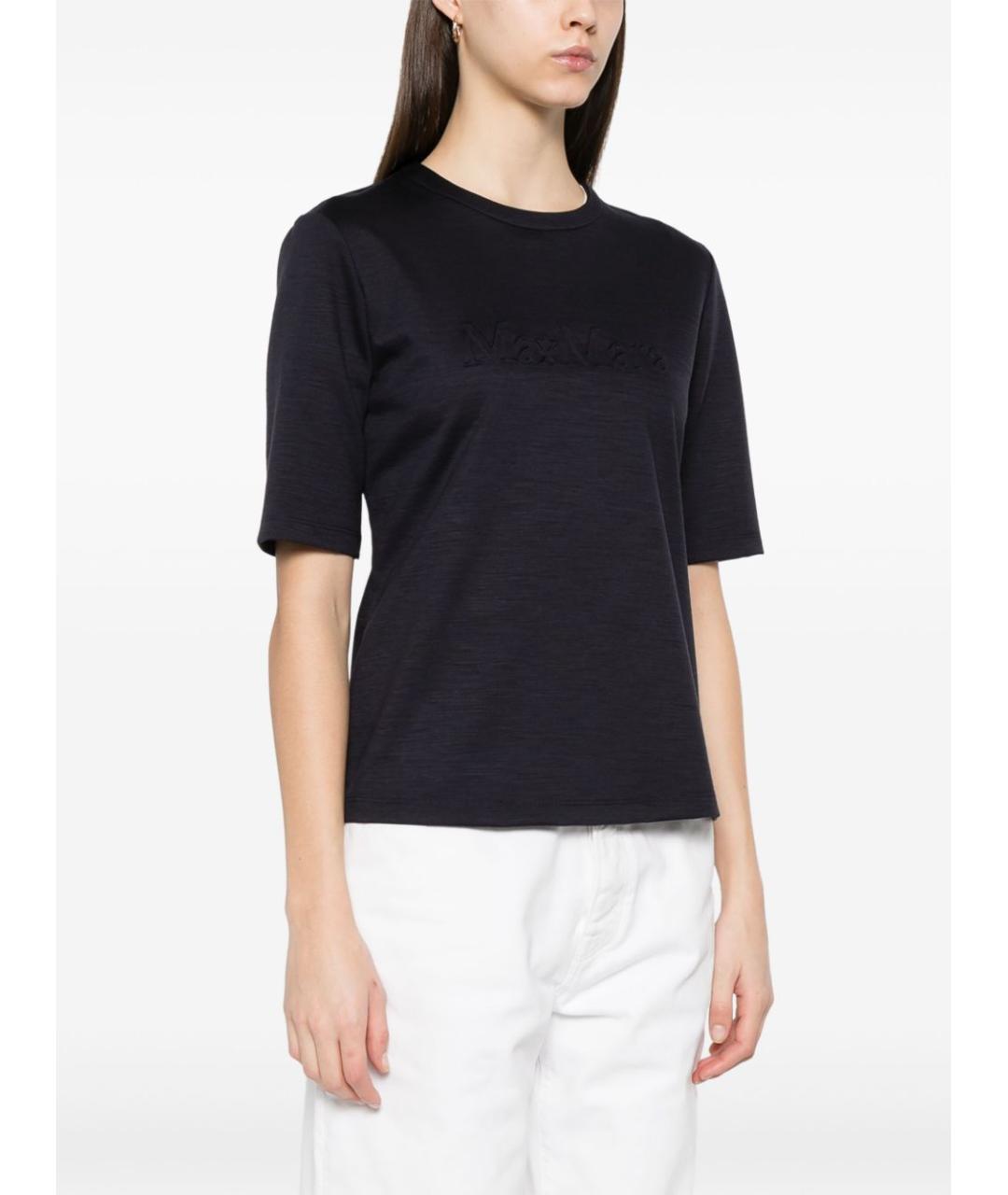 MAX MARA Синяя футболка, фото 3