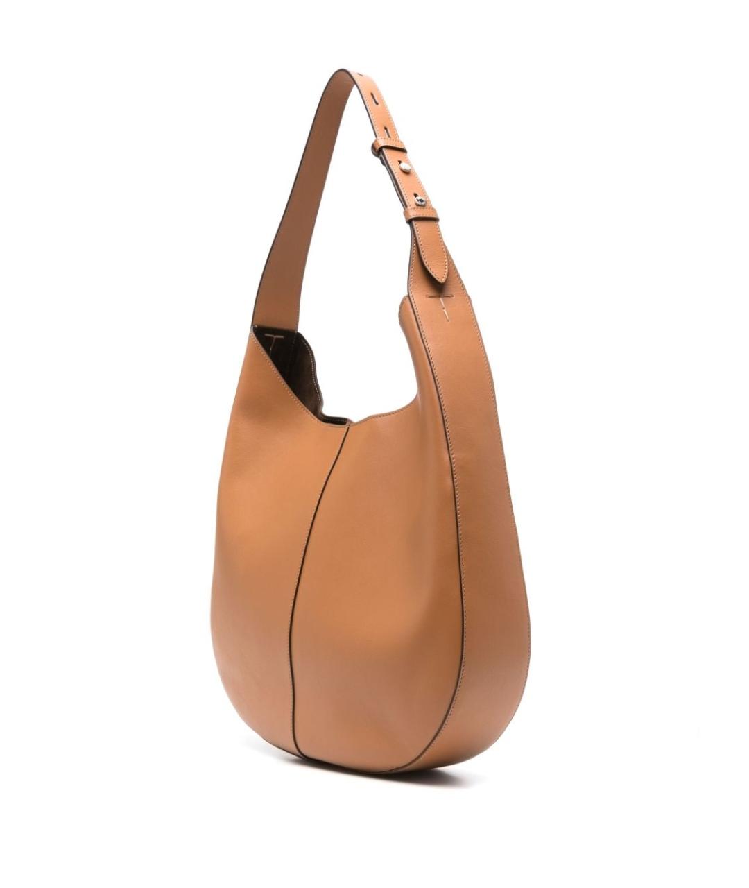 TOD'S Коричневая кожаная сумка тоут, фото 4