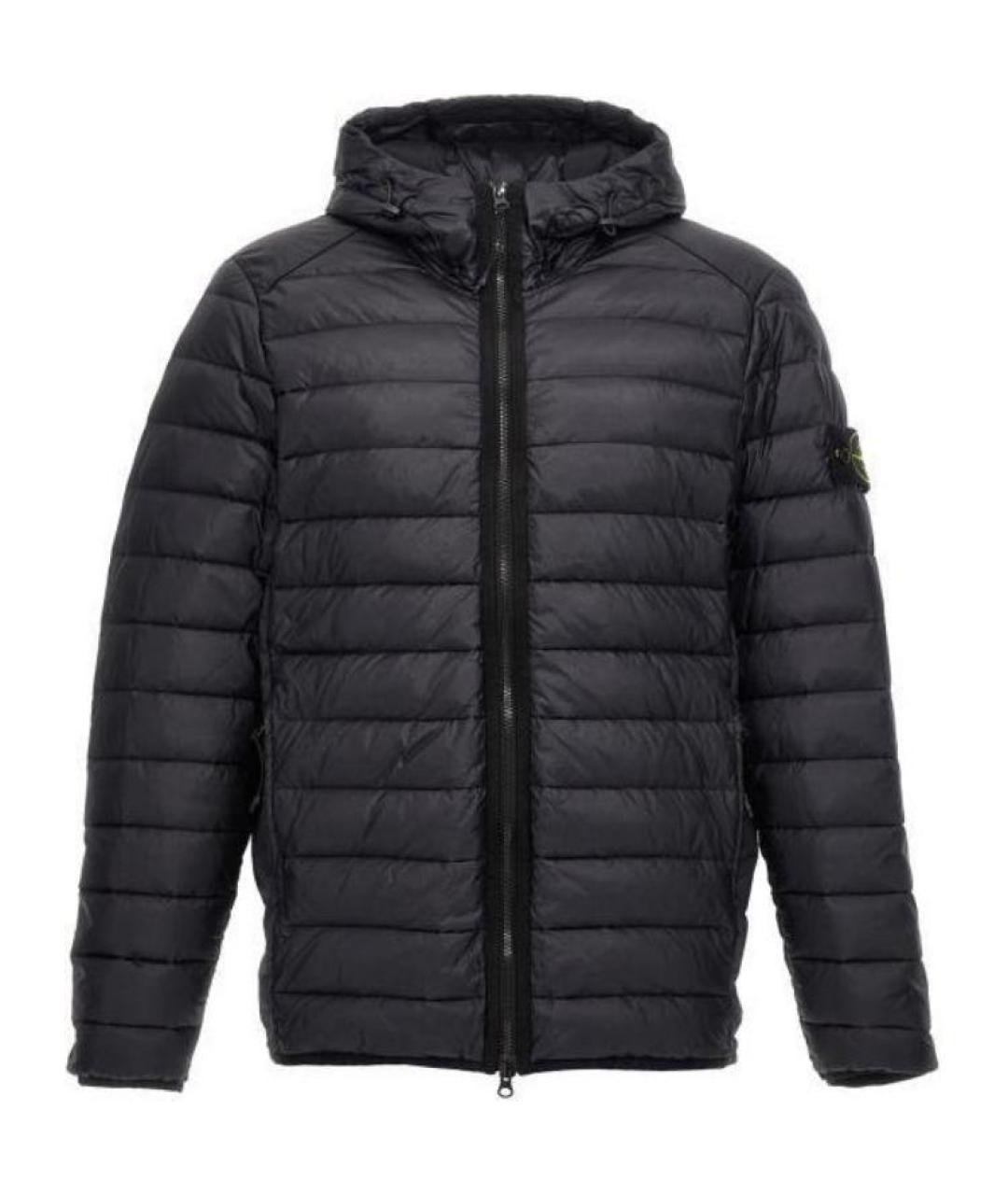 STONE ISLAND Черный пуховик, фото 1