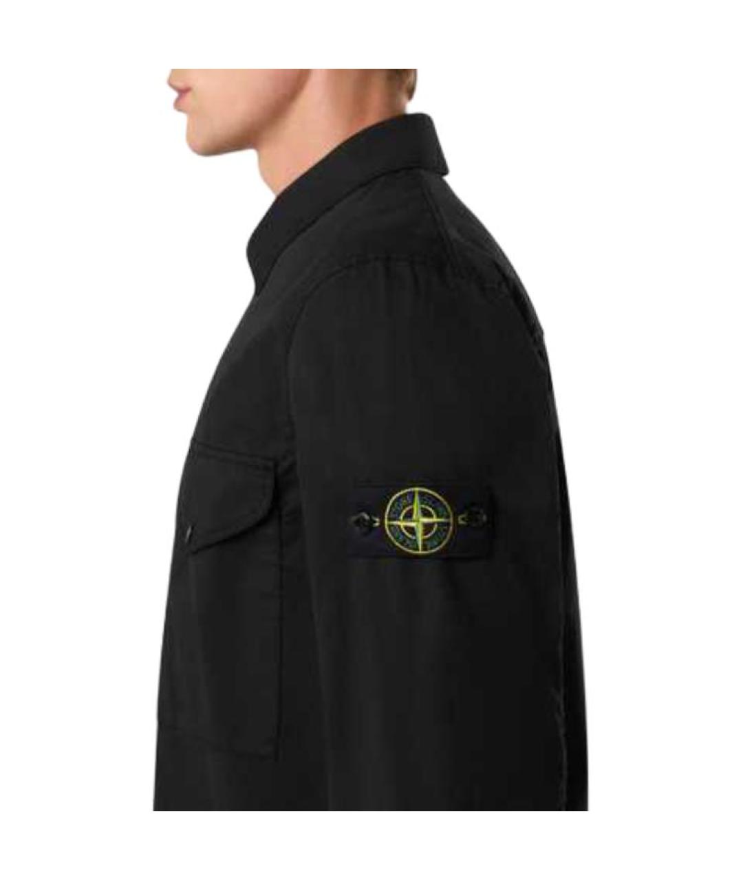 STONE ISLAND Черная куртка, фото 3