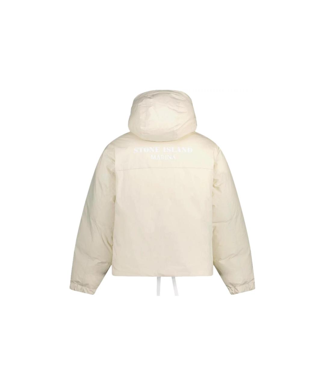 STONE ISLAND Бежевый пуховик, фото 2
