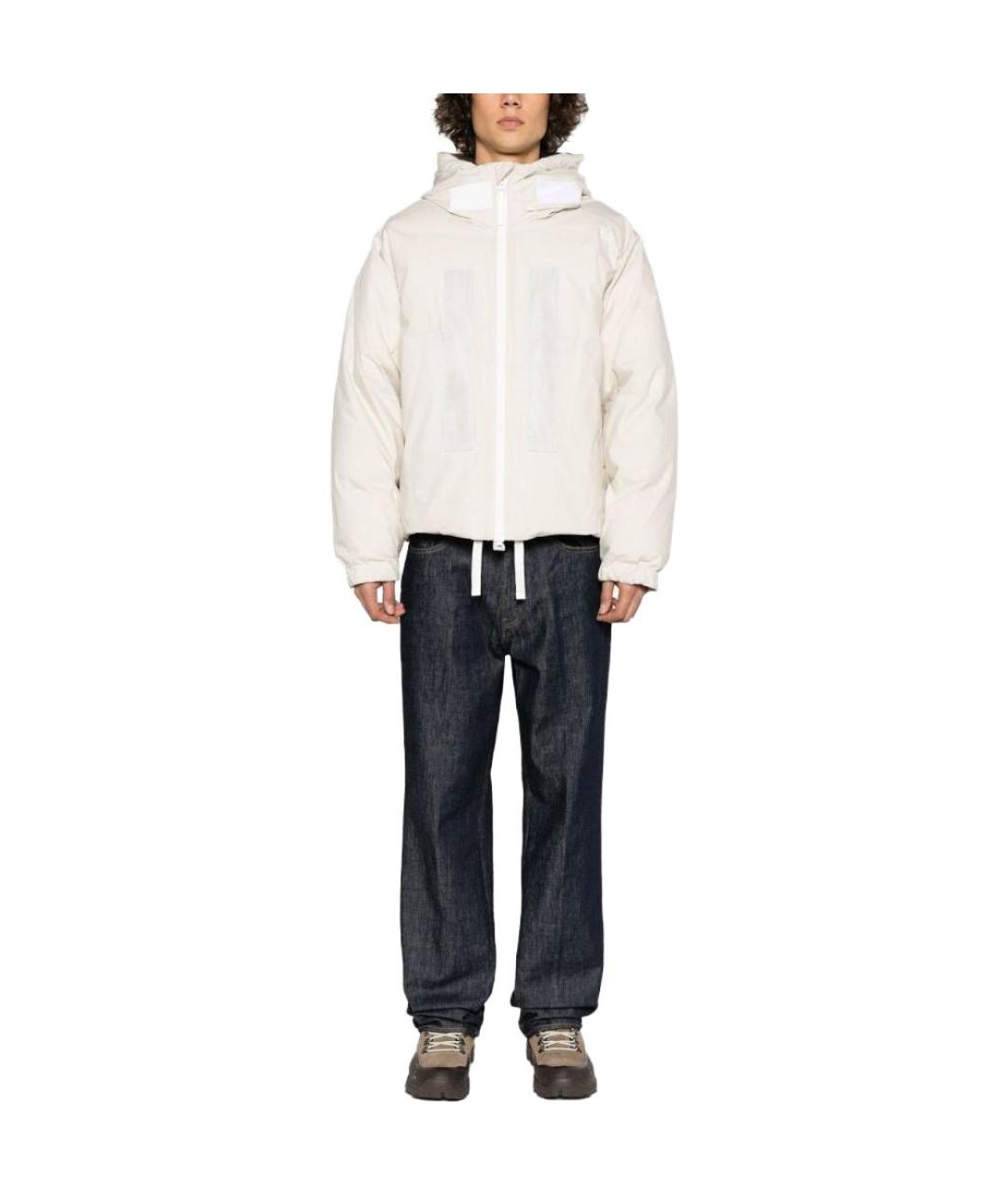 STONE ISLAND Бежевый пуховик, фото 3