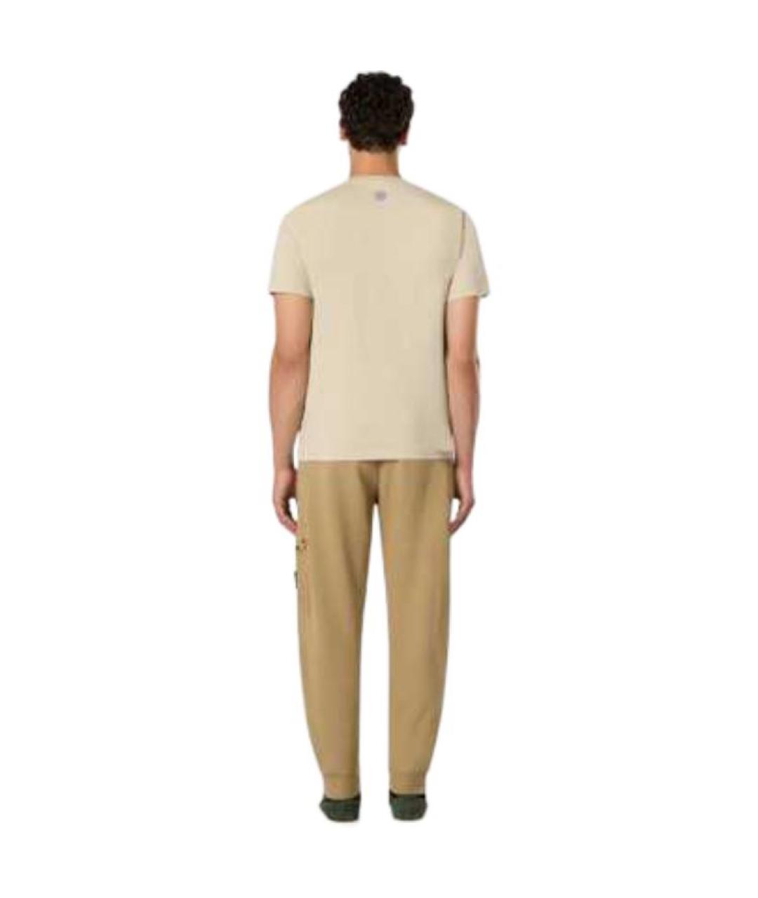 STONE ISLAND Хаки классические брюки, фото 4