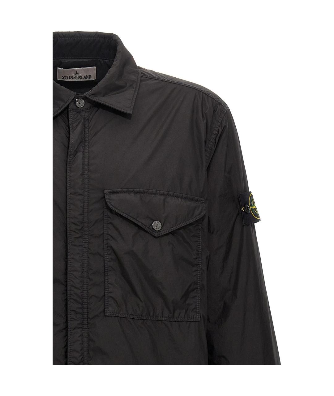 STONE ISLAND Черная куртка, фото 5