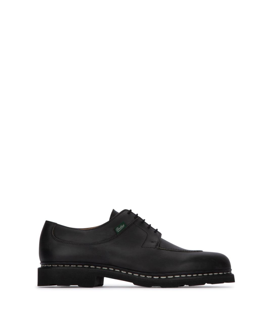 PARABOOT Черные кожаные низкие ботинки, фото 1