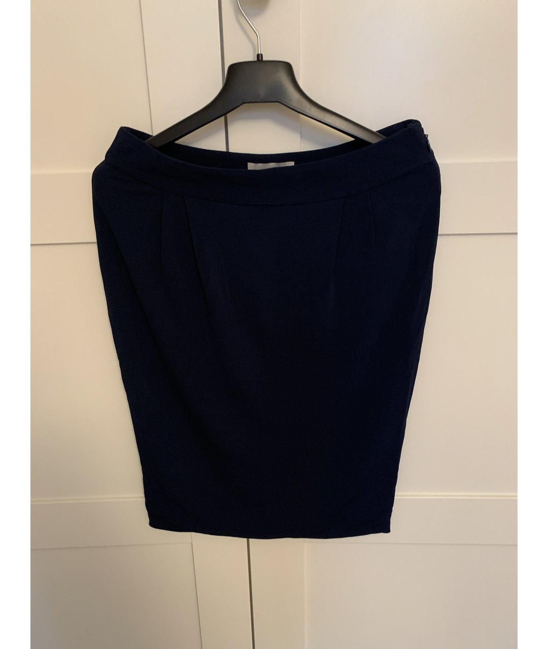 ERMANNO SCERVINO Темно-синяя вискозная юбка мини, фото 2
